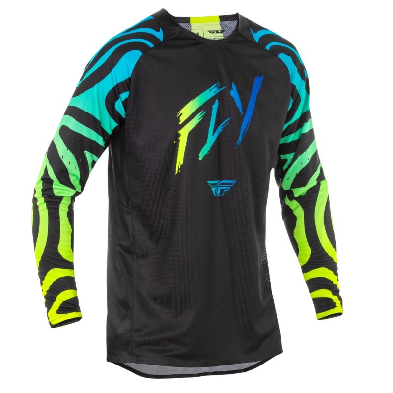 Fly Racing Evolution Dst Zen Motocross Black/Blue/Hi-Vis Jersey-275562