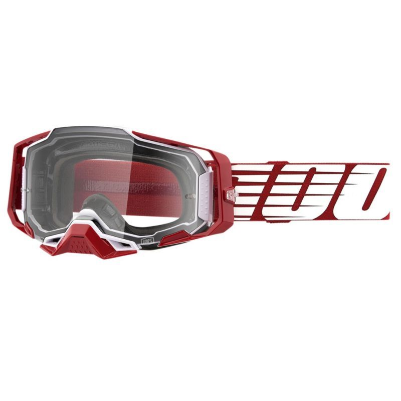 100% Armega Clear Lens Motocross ATV Offroad Goggles - Pick Color-277093