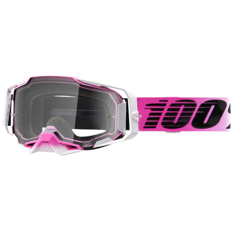 100% Armega Clear Lens Motocross ATV Offroad Goggles - Pick Color-277094