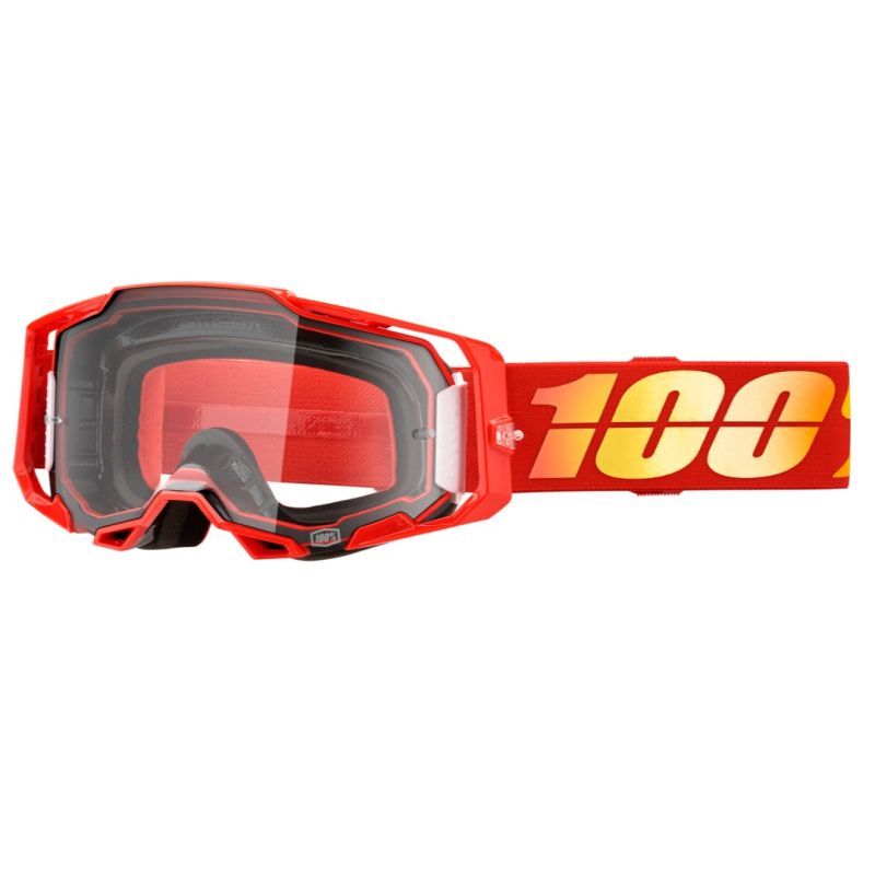 100% Armega Clear Lens Motocross ATV Offroad Goggles - Pick Color-277103