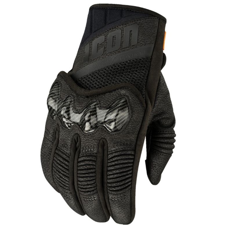 2025 Icon Contra3 Men's Street Motorcycle Black Gloves - Pick Size -279135