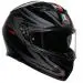 AGV K3 Full Face Street Motorcycle Riding Helmet - Pick Size & Color-Syth - Black/Red-MD