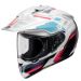 2024 Shoei HORNET X2 Street Motorcycle Adventure Helmet - Pick Size & Color-Invigorate - White/Pink/Purple-SM