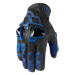 Icon Hypersport Short Gloves-Blue-LG