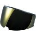 Ls2 Advant x Replacement Face Shield Helmet-Black Gold Iridium