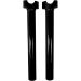 Drag Specialties Gloss Black 12" Buffalo Straight 1" Handlebar Risers For Harley