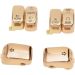 Drag Specialties 6-Piece Gold Replacement Switch Cap Kit for Harley