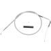 Drag Specialties 34.5 Inch Braided Stainless Throttle Cable For Harley 0650-0316