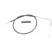 Drag Specialties Black Vinyl Throttle Cable 26 1/2in. Harley 0650-0323