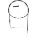 Drag Specialties 54 Inch Black Vinyl Throttle Cable Harley 0650-1076