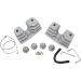 Drag Specialties Spark Plug/Head Bolt Silver Covers 0940-1314