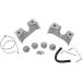Drag Specialties Spark Plug/Head Bolt Covers Silver Finned 0940-1316