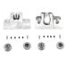Drag Specialties Spark Plug/Head Bolt Covers Smooth Chrome 0940-1318