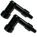 2 K&S Spark Plug Boot Cap Cover Resistor LB05F 90 Degree ATV Motorcycle Snow