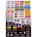 Factory Effex Sponsor Micro Sticker Decal Sheet Kit 10-68014