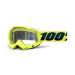 2021 100% Accuri 2 Clear Lens MX Motocross Offroad Goggles - Pick Size & Color-Clear-Fluo Yellow