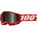 2021 100% Accuri 2 Sand MX Motocross Offroad Goggles - Pick Size & Color-Red-Smoke