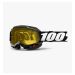 2021 100% Accuri 2 Snow Yellow Lens MX Motocross Offroad Goggles-Black-Yellow