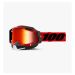 2021 100% Racecraft 2 Snow Mirror Lens MX Motocross Offroad Goggles-Red-Red Mirror