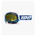 2021 100% Racecraft 2 Snow Yellow Lens MX Motocross Offroad Goggles-Blue-Yellow