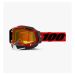 2021 100% Racecraft 2 Snow Yellow Lens MX Motocross Offroad Goggles-Red-Yellow