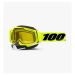 2021 100% Racecraft 2 Snow Yellow Lens MX Motocross Offroad Goggles-Fluo Yellow-Yellow