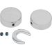 Drag Specialties Swingarm Pivot Bolt Covers Chrome For Harley Davidson - 1303-0025