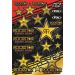 Factory Effex Sponsor Sticker Decal Sheet Rockstar Energy Drink Gold Reflective 15-68700