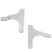 Drag Specialties Chrome Sissy Bar Side Plates Harley-Davidson 1504-0010