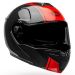 Bell STR Full Face Modular Flip-up Street Motorcycle Helmet - Pick Color/Size-Ribbon Gloss Black/Red-MD