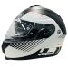 HJC C91 Prod Full Face Modular Street Motorcycle Helmet Black/White Medium