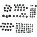 Drag Specialties Black Standard Bolt Cover Kit - 2401-0699