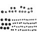 Drag Specialties Black Bolt Cover Standard Kit - 2401-0713