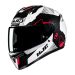 2025 HJC C10 Full Face Street Motorcycle Riding Helmet - Pick Size & Color-Black/Red/White-SM