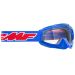 2022 FMF PowerBomb Rocket Motocross ATV Offroad Goggles-Clear-Rocket Blue
