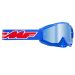 2022 FMF PowerBomb Rocket Mirror Lens Motocross ATV Offroad Goggles - Pick Color-Rocket - Blue -Blue