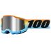 2022 100% Accuri 2 Mirror Lens Youth/Kids MX Motocross Offroad Goggles-Sunset Blue/Orange-Silver