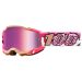 2022 100% Accuri 2 Mirror Lens Youth/Kids MX Motocross Offroad Goggles-Donut Pink/Brown/White-Pink Mirror
