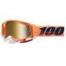 2022 100% Racecraft 2 Mirrored Lens Motocross Offroad ATV Goggles - Pick Color-Cora Orange-True Gold Mirror