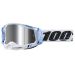 2022 100% Racecraft 2 Mirrored Lens Motocross Offroad ATV Goggles - Pick Color-Mixos Blue/White-Silver Mirror