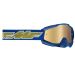 2022 FMF PowerBomb Rocket Mirror Lens Motocross ATV Offroad Goggles - Pick Color-Rocket - Deep Navy-Gold