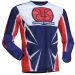 2024 Moose Racing Agroid Youth/Kids MX Motocross Offroad ATV Mesh Jersey-Red/White/Blue-2XL