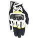 Alpinestars SMX-2 Air Carbon V2 Leather Gloves-Black/White/Yellow-SM