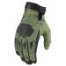 2022 Icon Hooligan CE Street Motorcycle Gloves - Pick Size & Color-Green Camo-LG