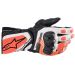 Alpinestars SP-8 V3 Men Street Motorcycle Leather Gloves - Pick Size/Color-Black/White/Fluo Red-SM