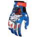 Icon Hooligan Street Motorcycle Riding Gloves - Pick Size & Color-Basstard - White/Black/Blue/Red-MD