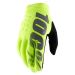 2022 100% Brisker MX Motocross Offroad ATV Riding Gloves-Fluorescent Yellow-SM