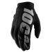 2022 100% Brisker MX Motocross Offroad ATV Riding Gloves-Black/Grey-SM