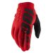 2022 100% Brisker MX Motocross Offroad ATV Riding Gloves - Pick Size & Color-Red-2XL