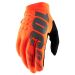 2022 100% Brisker MX Motocross Offroad ATV Riding Gloves-Fluorescent Orange/Black-LG